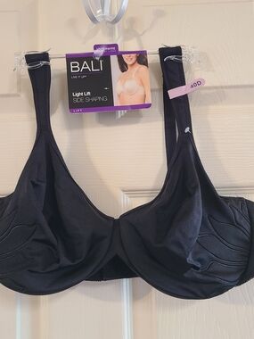 Bali Light Lift Side Shaping Underwire Bra in Black - 40D